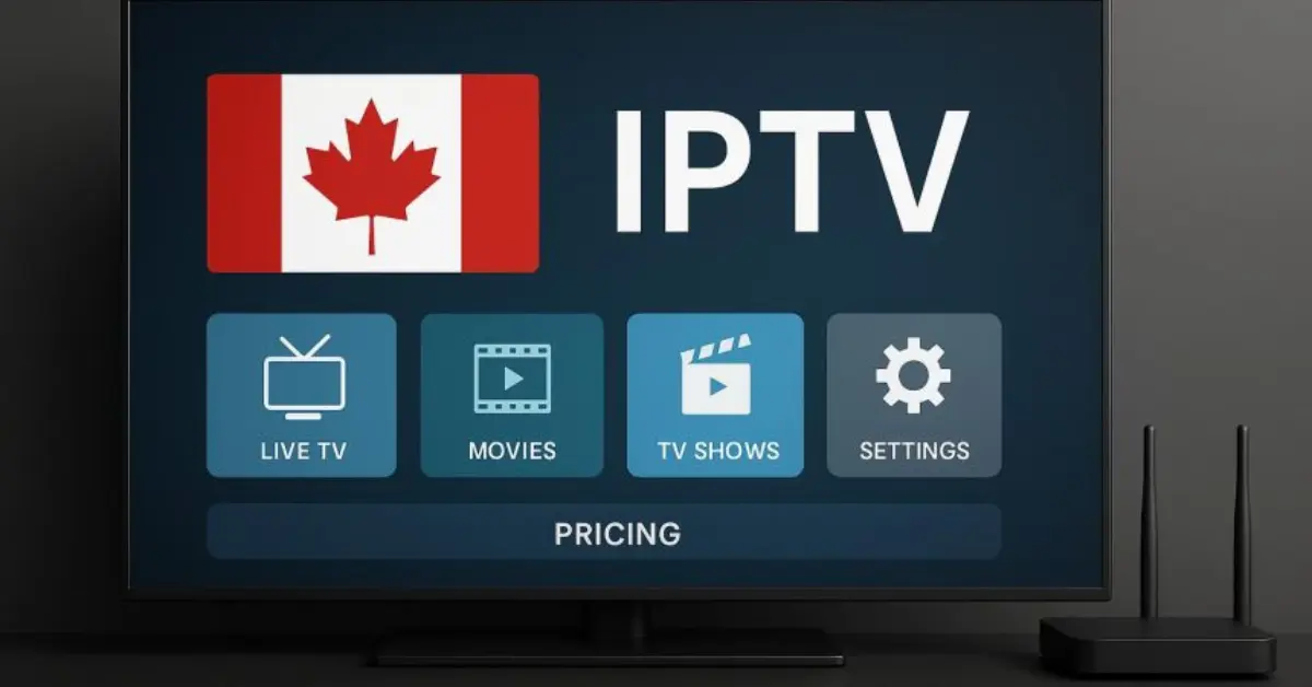 IPTV Quebec streaming on smart TV with remote contro